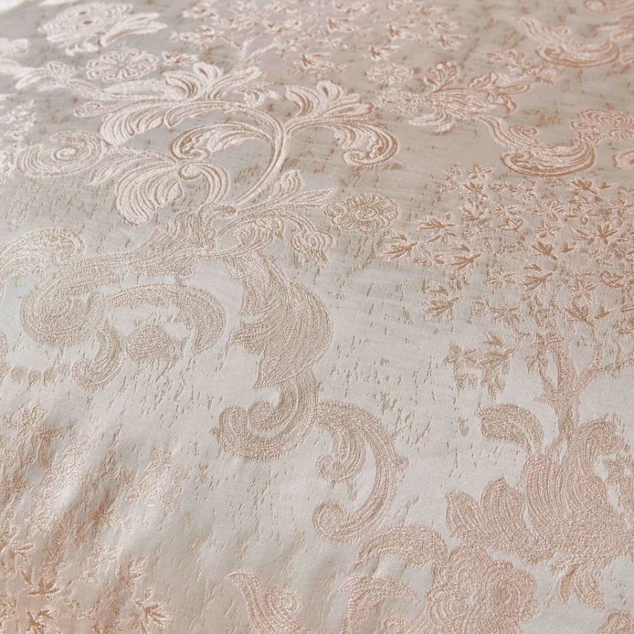 Набор постельное белье с покрывалом + плед Karaca Home - Jessica rosegold (10 предметов)