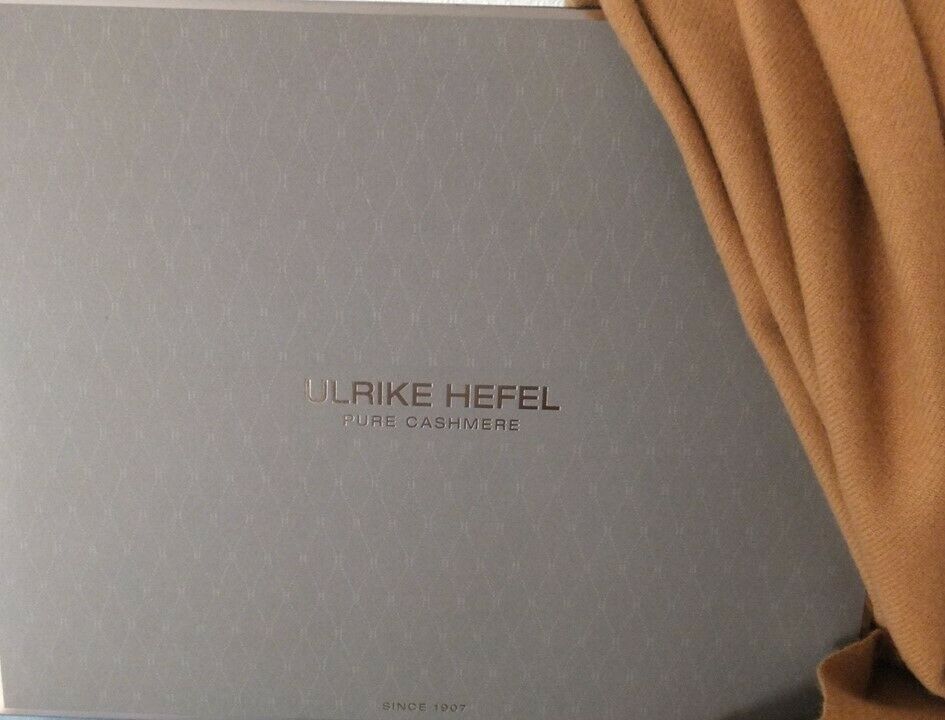 Кашеміровий плед Hefel (dark camel)