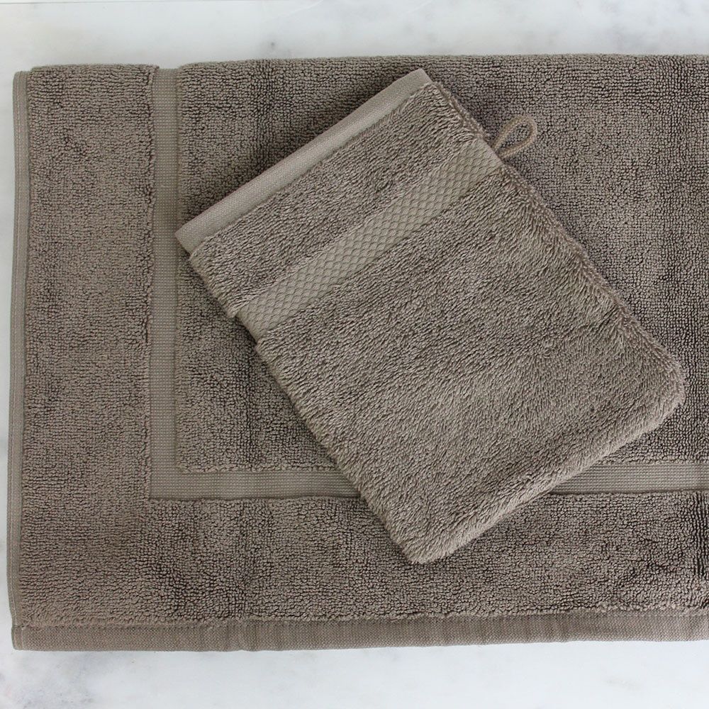 Рушник готельний Garnier-Thiebaut Concorde taupe (600 g/m&sup2;), Какао, 30х30 см, Серветка