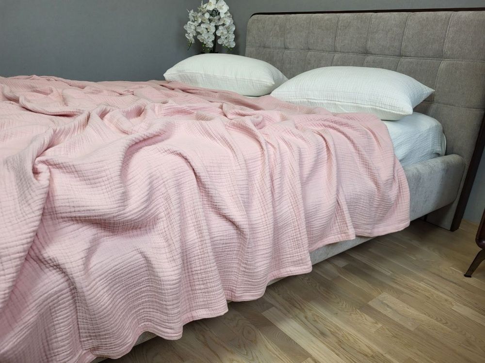 Плед муслин Комфорт Текстиль PASTEL PINK