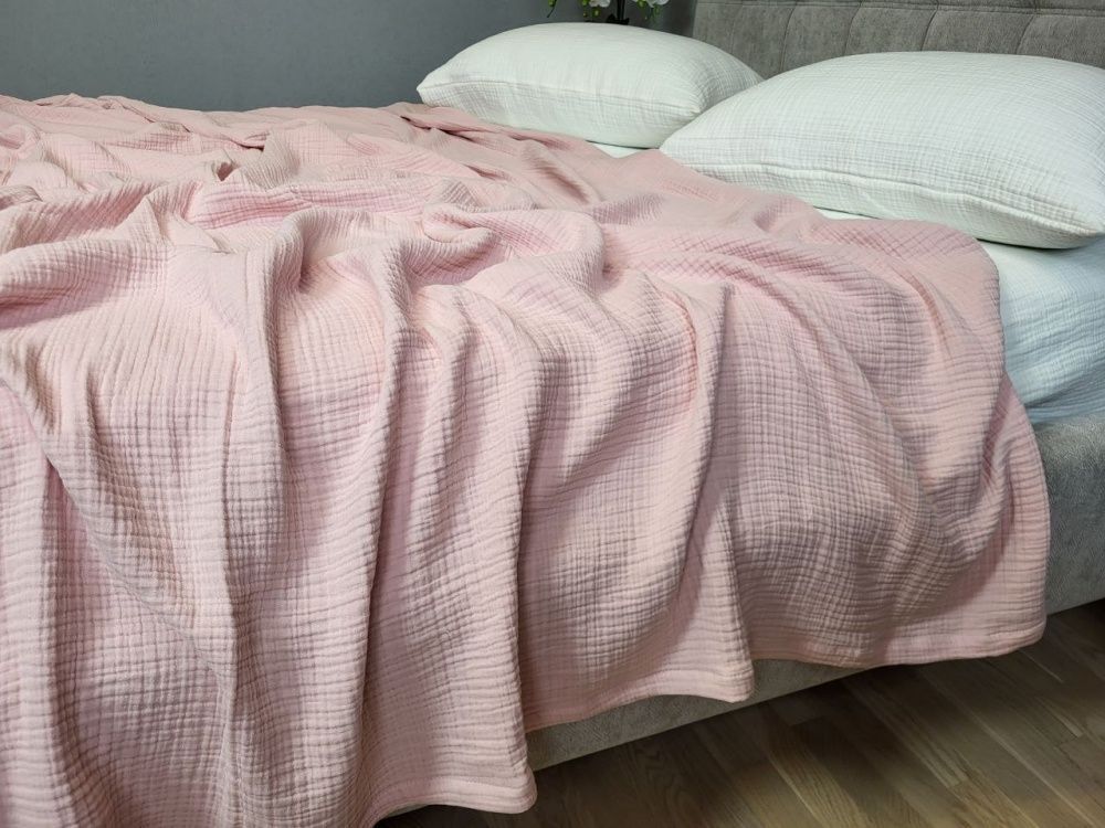Плед муслин Комфорт Текстиль PASTEL PINK