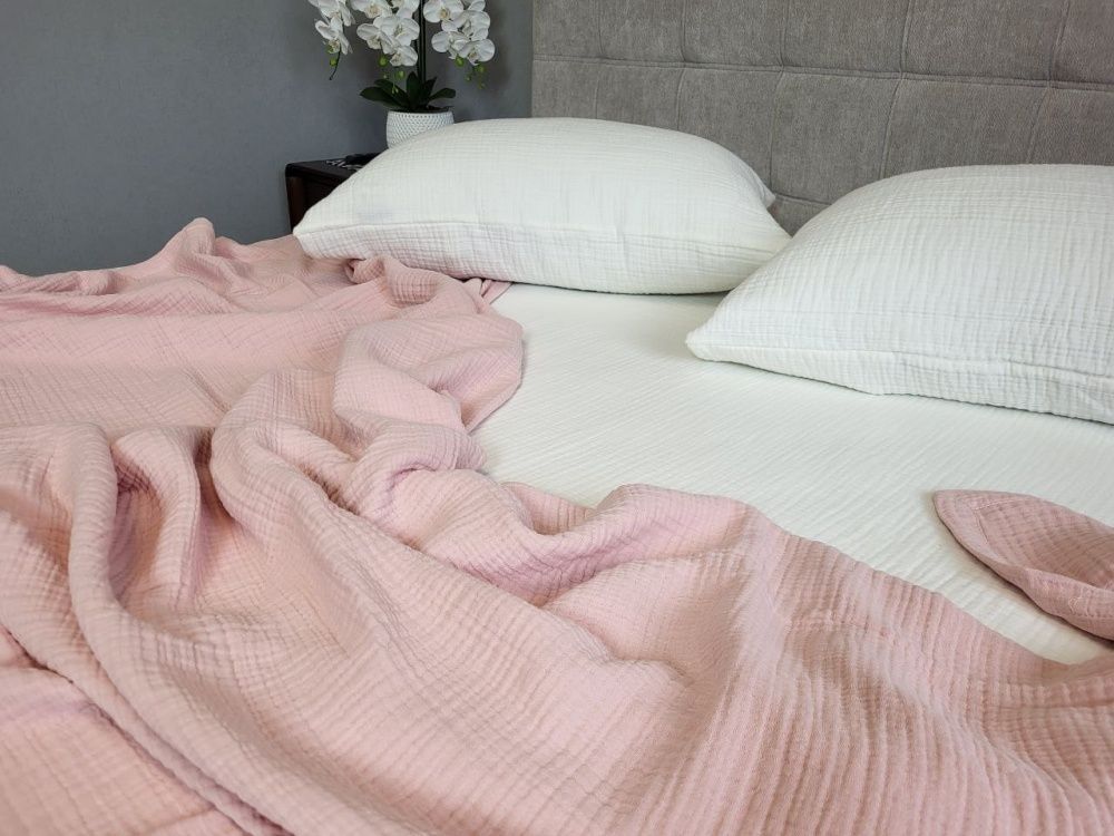 Плед муслин Комфорт Текстиль PASTEL PINK