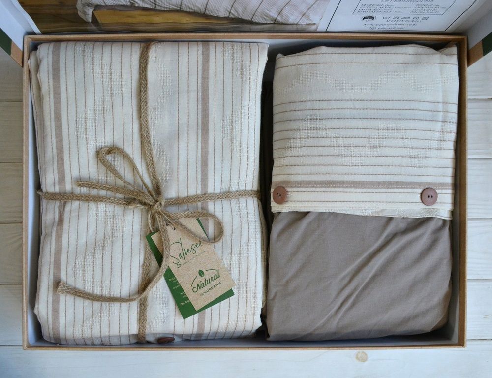 Постільна білизна варена бавовна Saheser Naturel Avva Mink