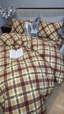 Постельное белье фланель Комфорт текстиль Крафт пастель, Turkish flannel