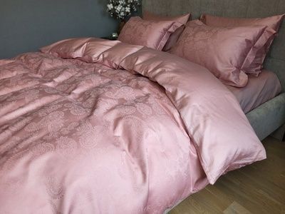 Постільна білизна преміум сатин жаккард Комфорт Текстиль JACQUARD, PAISLEY POWDER