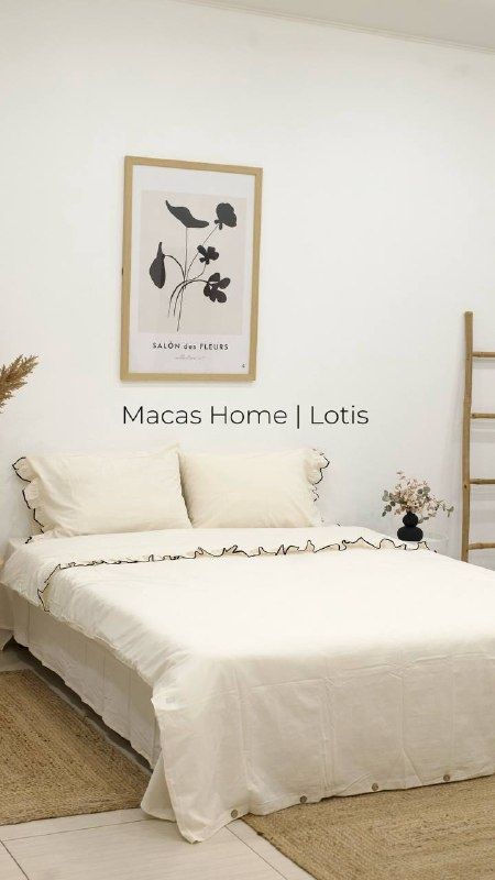 Постільна білизна варена бавовна з рюшами Macas Home Lotis