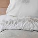 Набор постельное белье с покрывалом + плед Karaca Home - Jessica silver (10 предметов) 3
