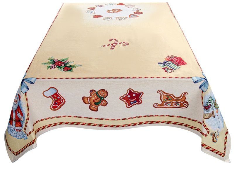 Новорічна скатертину Lefard HOME TEXTILE Гобелен BISQUIT