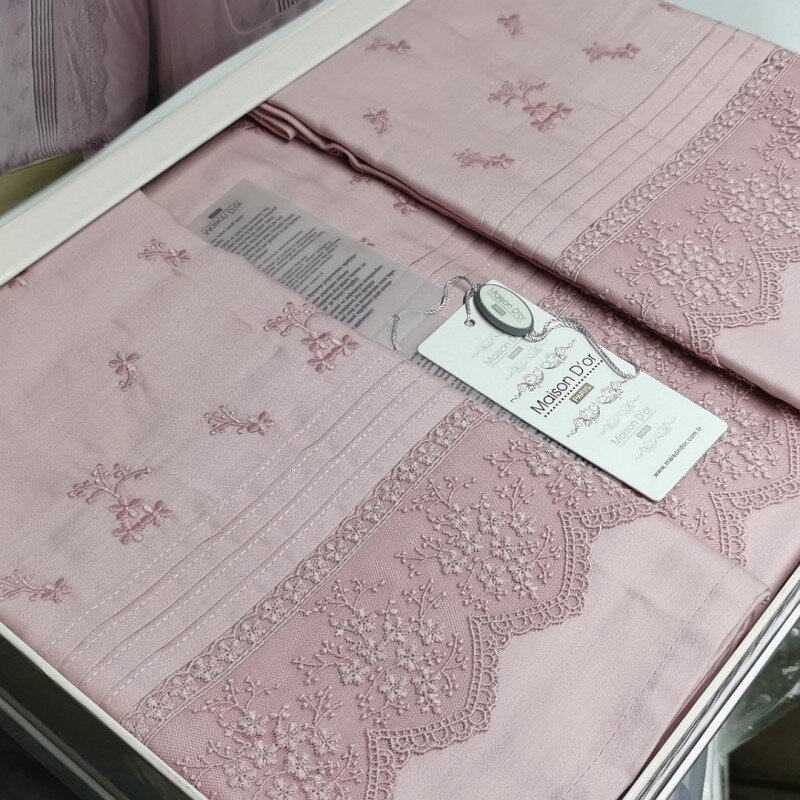 Постельное белье сатин Де Люкс с вышивкой Maison Dor JNDILA SIMONE ROSE