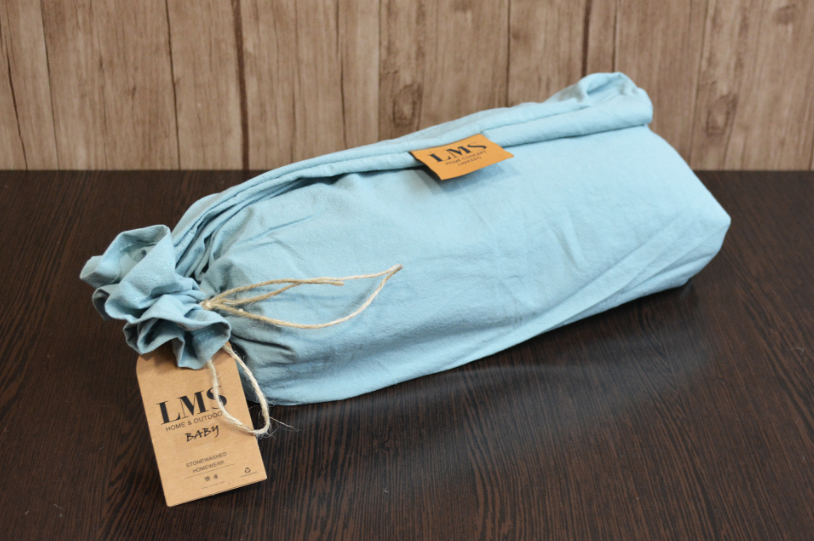 Детское постельное белье вареный хлопок Limasso Baby Mineral Blue