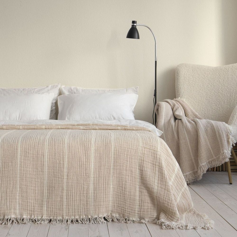 Муслиновое покрывало-плед La Modno PEARL PEARL BEIGE