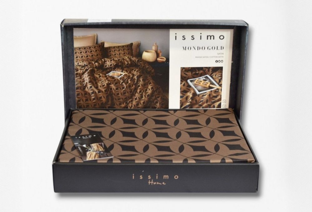 Постельное белье сатин люкс Issimo Home Mondo Gold