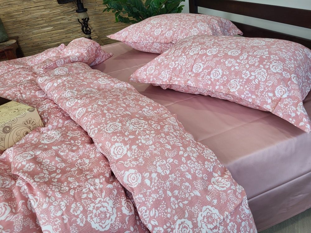Постільна білизна преміум сатин Комфорт Текстиль MUSCAT ROSE, Turkish satin