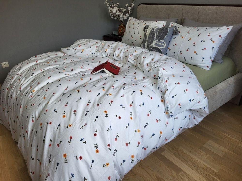 Постільна білизна фланель Комфорт текстиль Брілла/фісташка, Turkish flannel