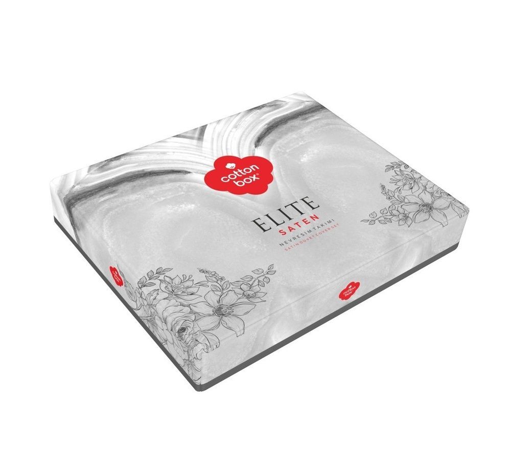 Постільна білизна з вишивкою Cotton Box Elite Saten Sendero Haki