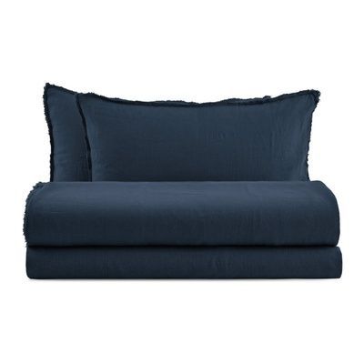 Італійська постільна білизна льон Biancoperla Cannes Denim