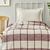 Плед-накидка вафельна Karaca Home - Carmen Throw bordo