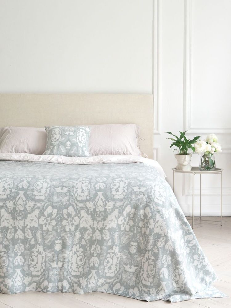 Покривало LA MODNO ROSE Mint-Ecru