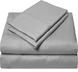 Простирадло натяжне Сатин Boston Soft Grey 2