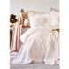 Набор постельное белье с покрывалом + плед Karaca Home - Quatre royal pudra 1