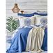 Набор постельное белье с покрывалом + плед Karaca Home - Levni mavi 1