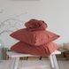 Простирадло на резинці варена бавовна з наволочками La Modno Terra Cotta, Терракотовий, Євро, 180х200 см (на резинці), На резинці