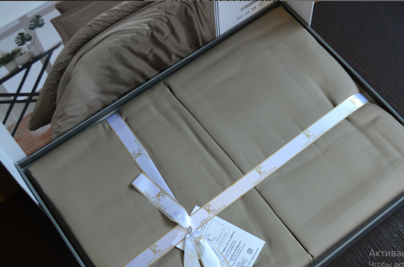 Постільна білизна сатин Люкс First Choice Snazzy Mink