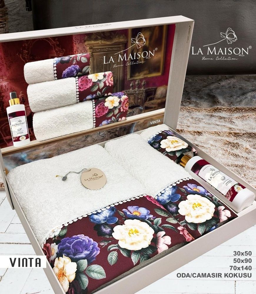 Набір рушників з ароматом La Maison Vinta (3шт)