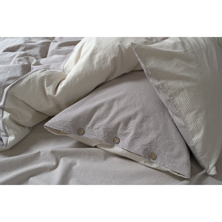 Постільна білизна Lotus Home Washed cotton - Daften kahve-bej