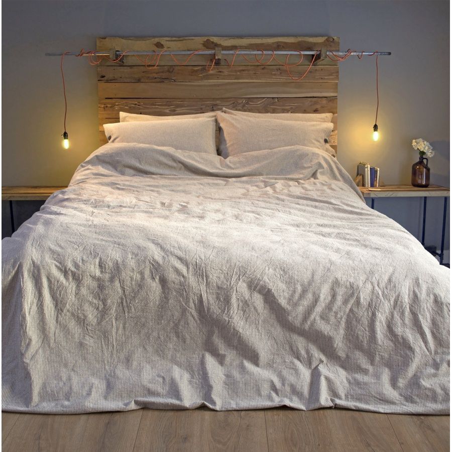 Постільна білизна Lotus Home Washed cotton - Daften kahve-bej