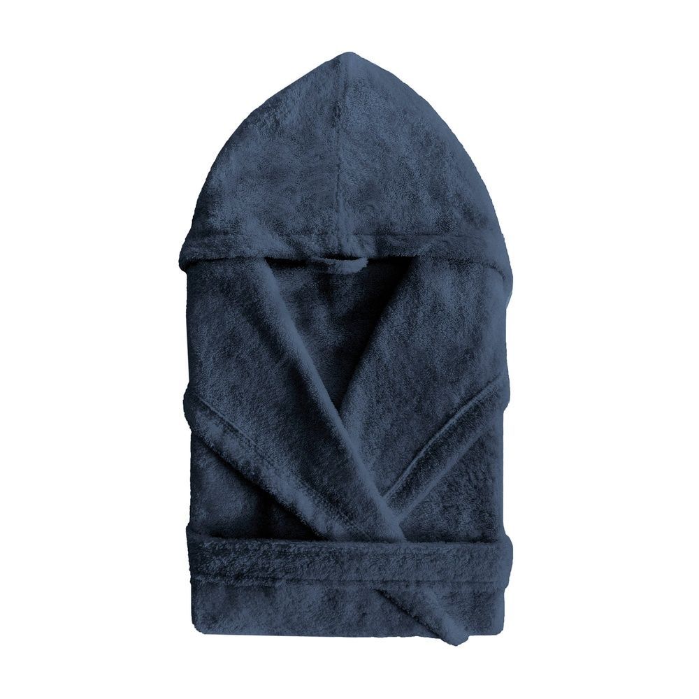 Халат махровий з капюшоном Sorema New Plus Dark Denim