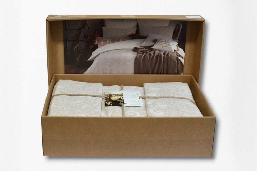 Постільна білизна з вареної бавовни Prima Casa Wrap Coffee