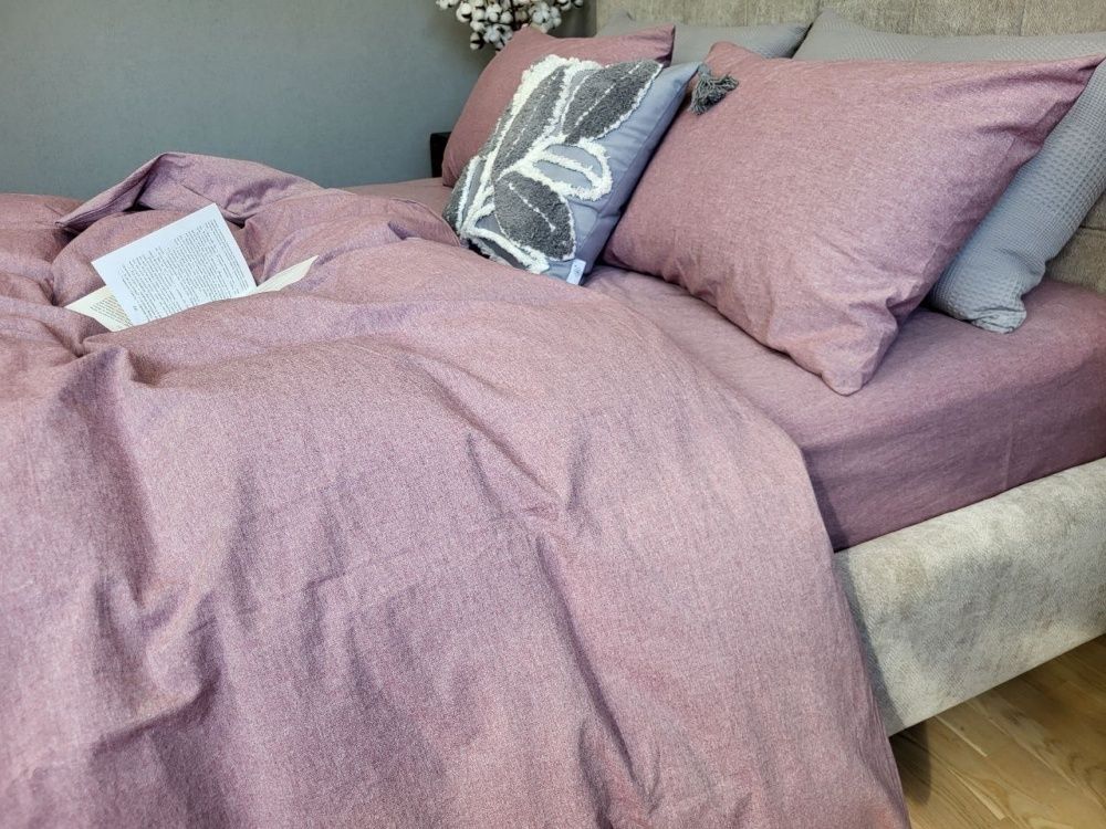 Постільна білизна варена бавовна Комфорт Текстиль Mauve, Washed Cotton W1181