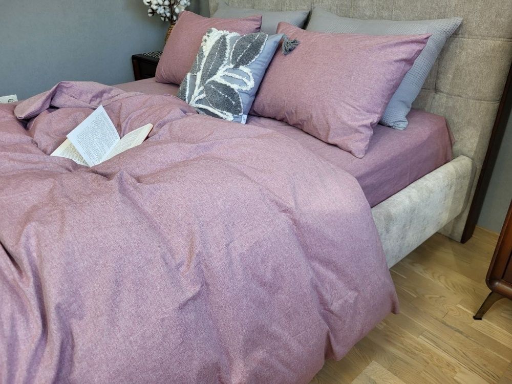 Постільна білизна варена бавовна Комфорт Текстиль Mauve, Washed Cotton W1181