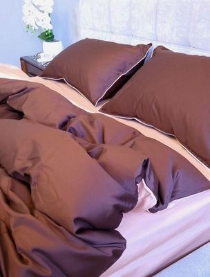 Постільна білизна преміум сатин Комфорт Текстиль №154+№165, з кантом