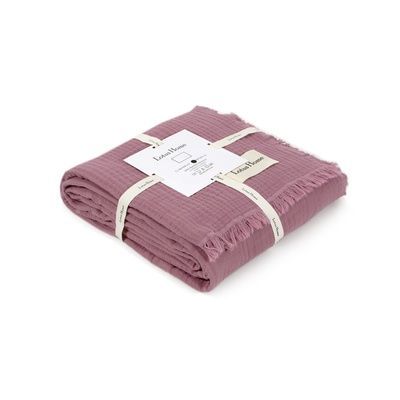 Покривало муслінове Lotus Home - Napa muslin lilac, Ліловий, Євро, 200х220 см, Без наволочок