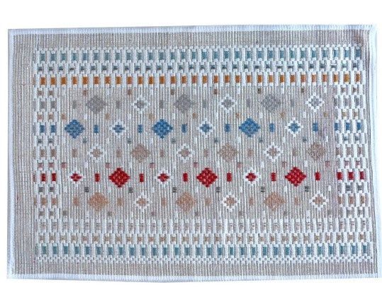 Килим універсальний Izzihome Geo Jute Rug 50X80 _1 червоний