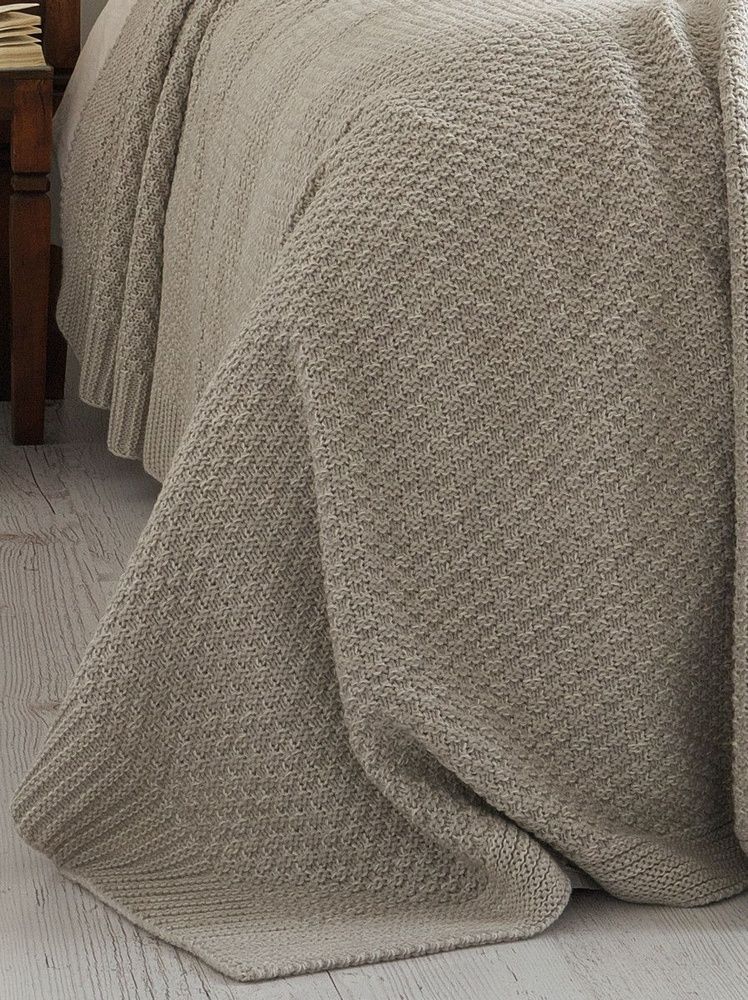 Вязаный плед Betires DENIZ BEIGE