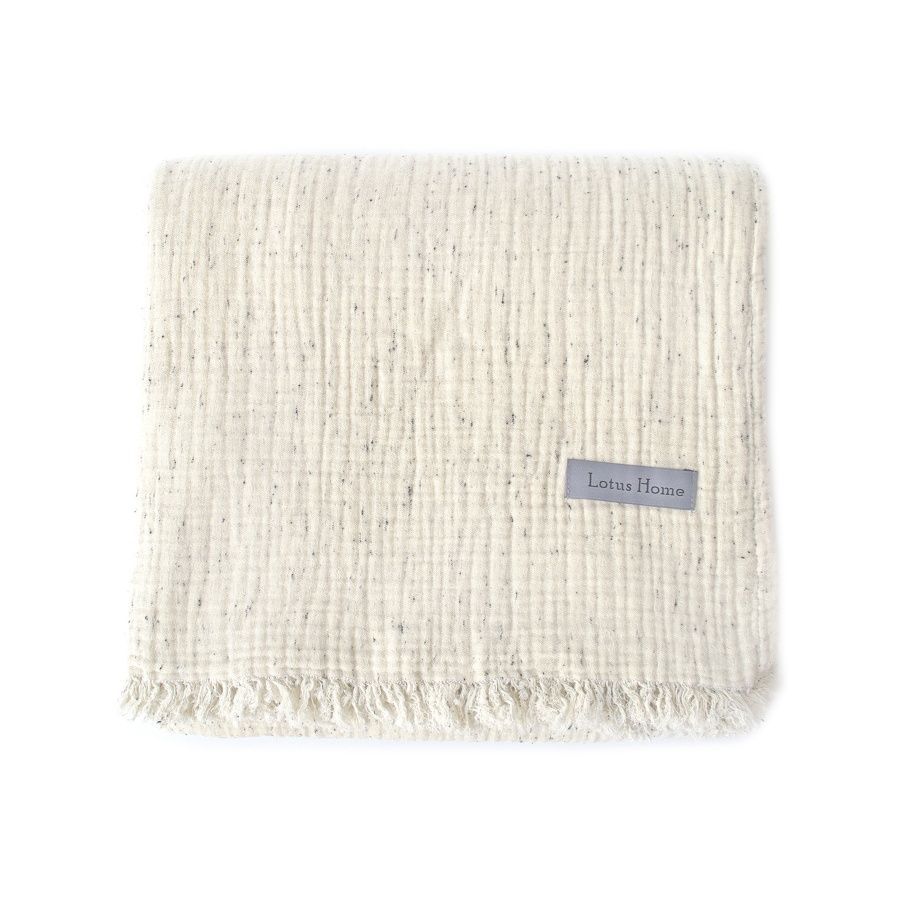Піке покривало-плед муслін Lotus Home - Joflim muslin natural morning