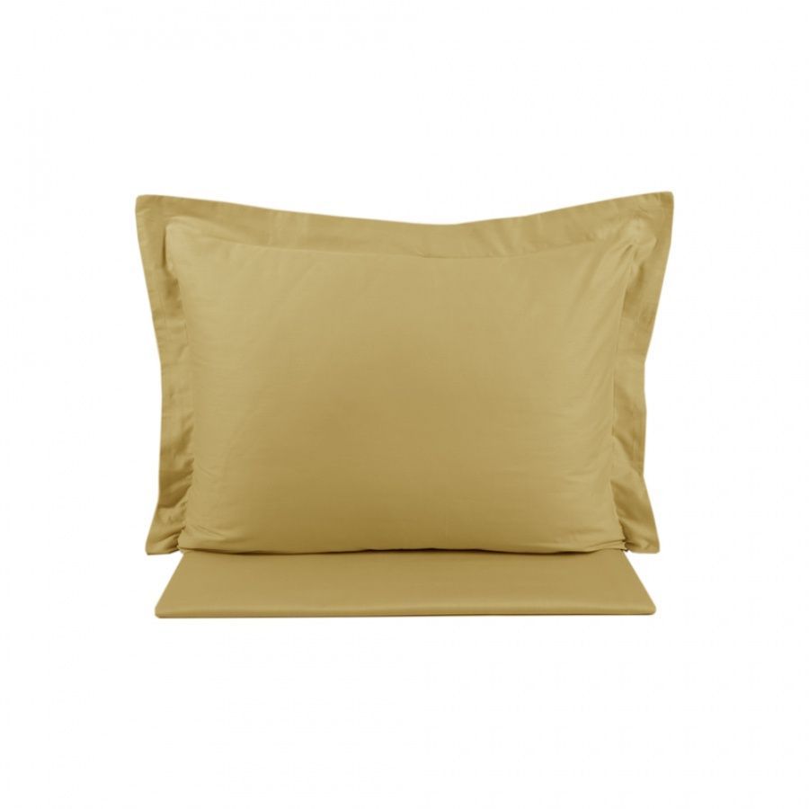 Простыня сатин с наволочками premium Lotus Home - Basic hardal