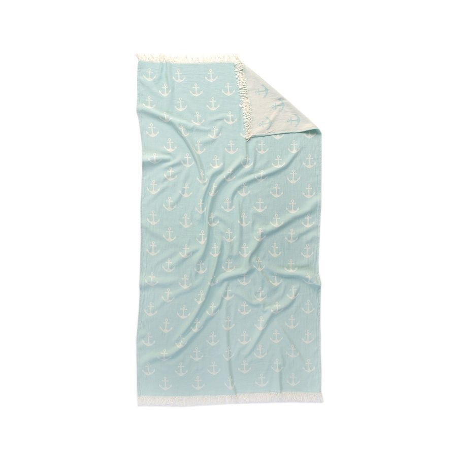 Полотенце пляжное Lotus Home Pestemal - Anchor mint