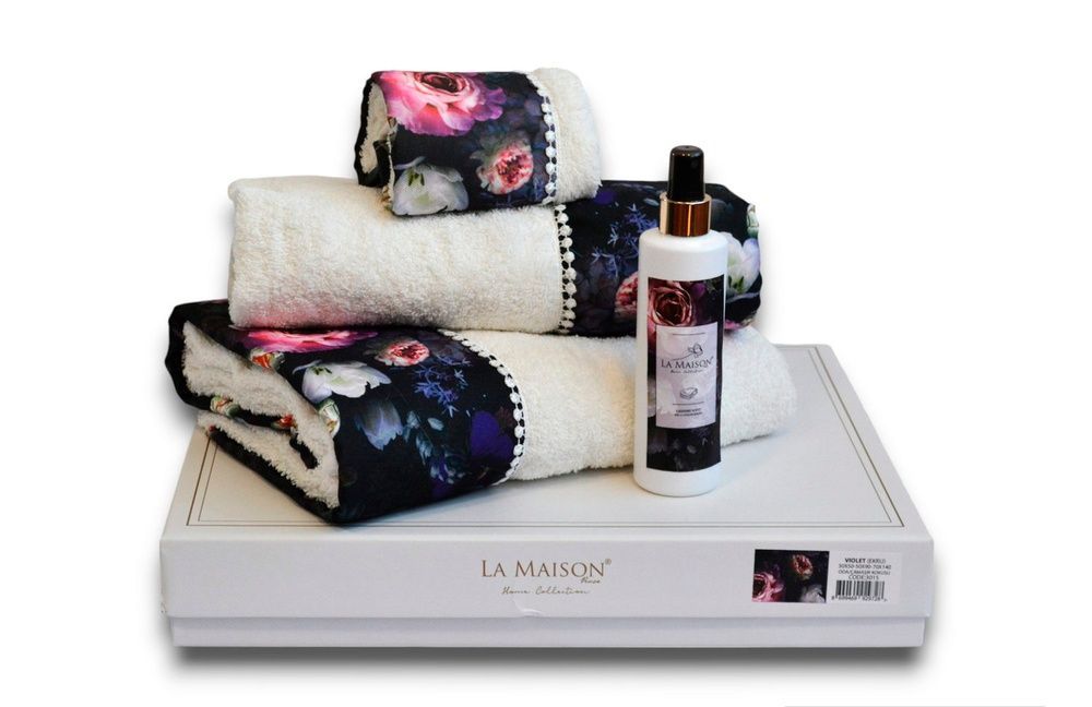 Набір рушників з ароматом La Maison Violet Ekru (3шт)