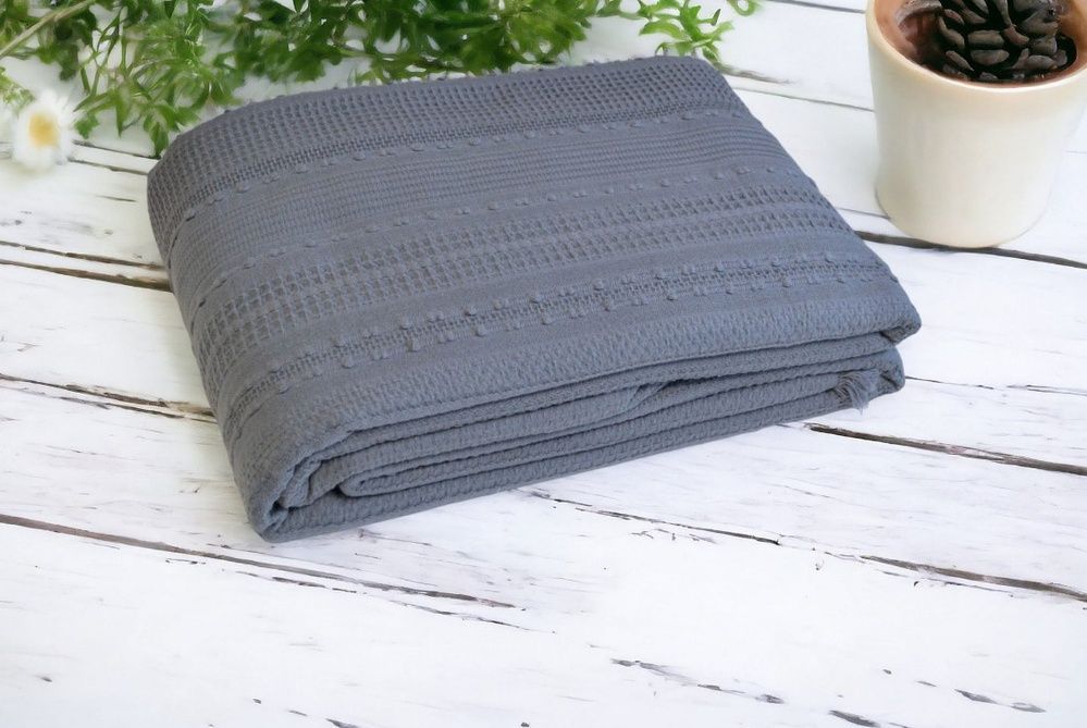 Простынь-покрывало пике First Choice Sole Anthracite
