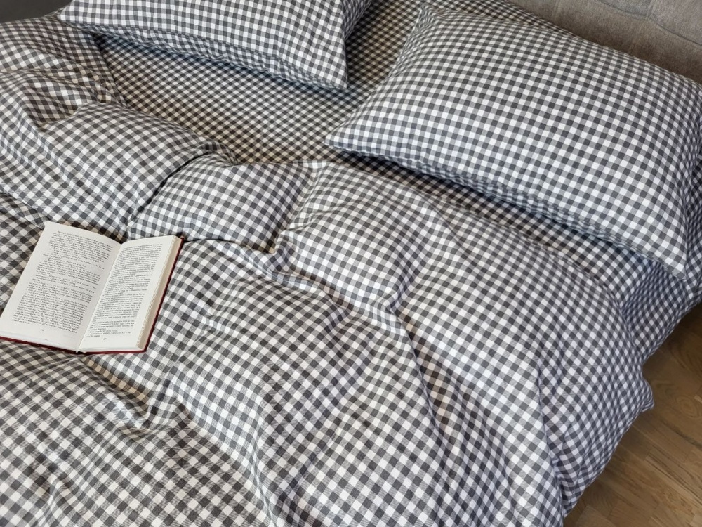 Постільна білизна фланель Комфорт текстиль Клітинка, Turkish flannel