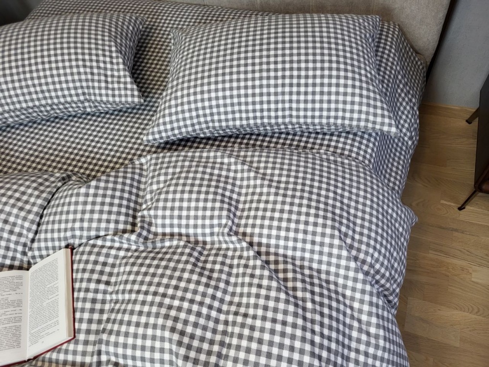 Постільна білизна фланель Комфорт текстиль Клітинка, Turkish flannel