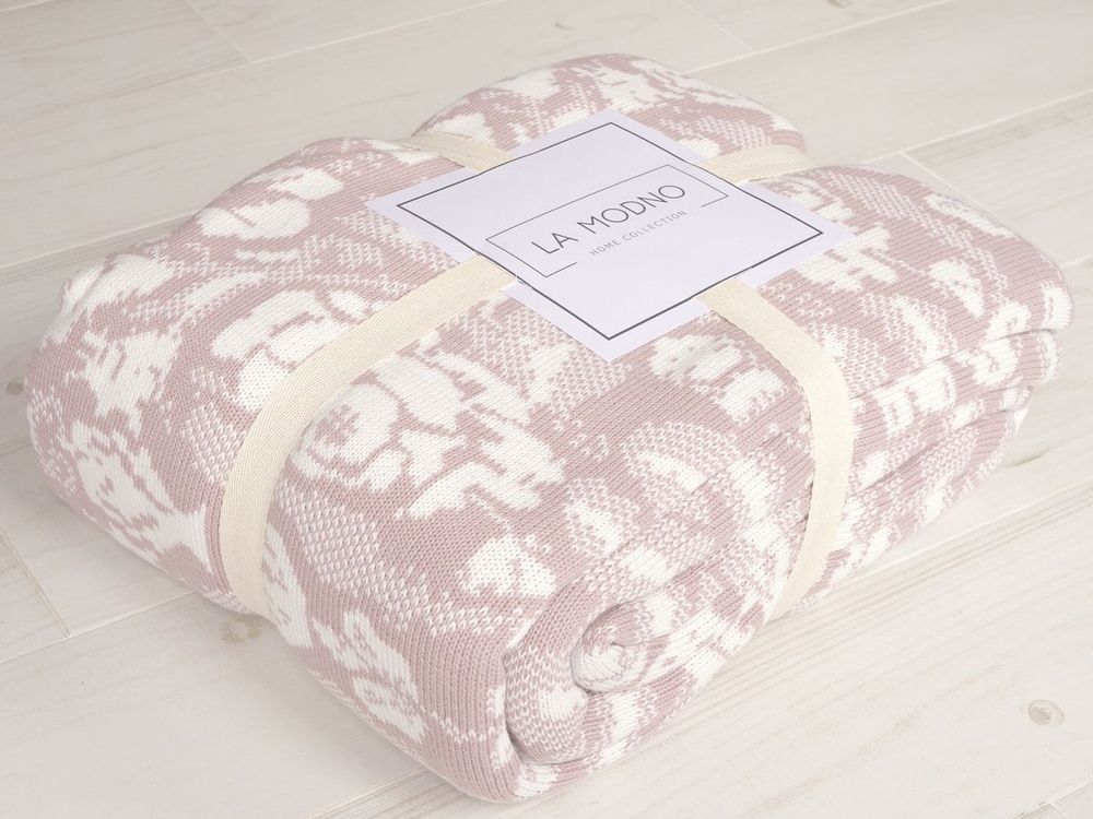 Покрывало LA MODNO ROSE Pink-Ecru