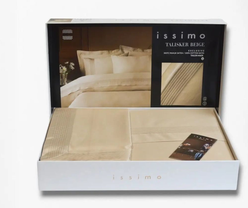 Постільна білизна сатин Toned Craft Issimo Home Talisker Beige
