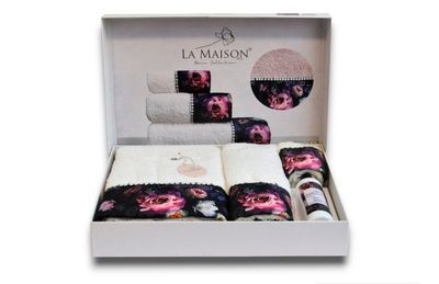 Набір рушників з ароматом La Maison Violet Ekru (3шт)