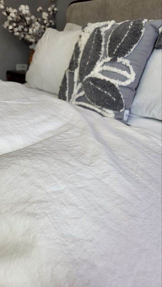 Пододеяльник вареный хлопок Комфорт Текстиль White, LUXURY Washed
