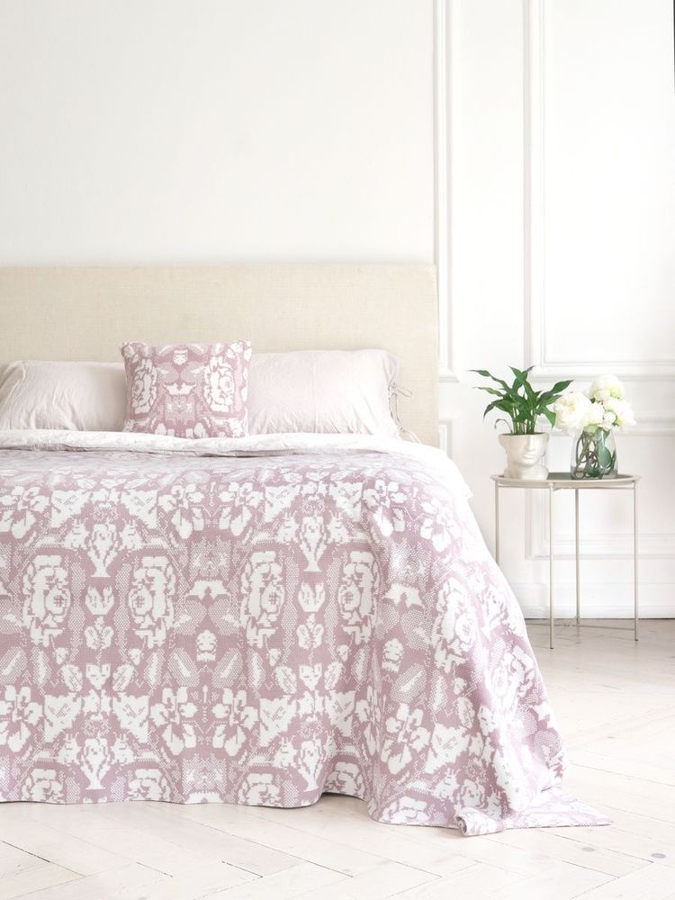 Покрывало LA MODNO ROSE Pink-Ecru